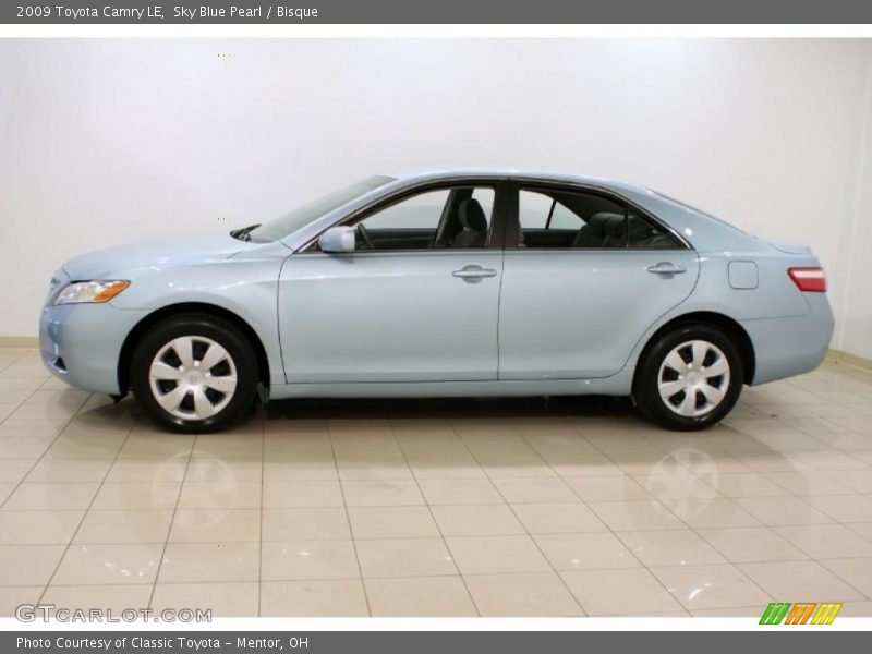 Sky Blue Pearl / Bisque 2009 Toyota Camry LE