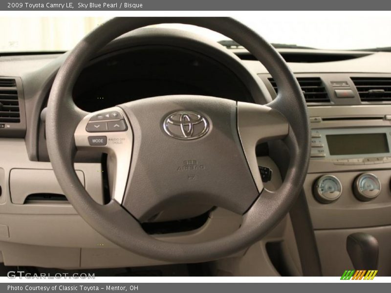 Sky Blue Pearl / Bisque 2009 Toyota Camry LE