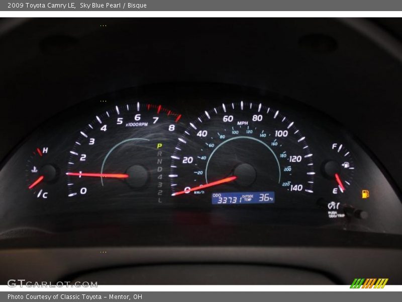 Sky Blue Pearl / Bisque 2009 Toyota Camry LE