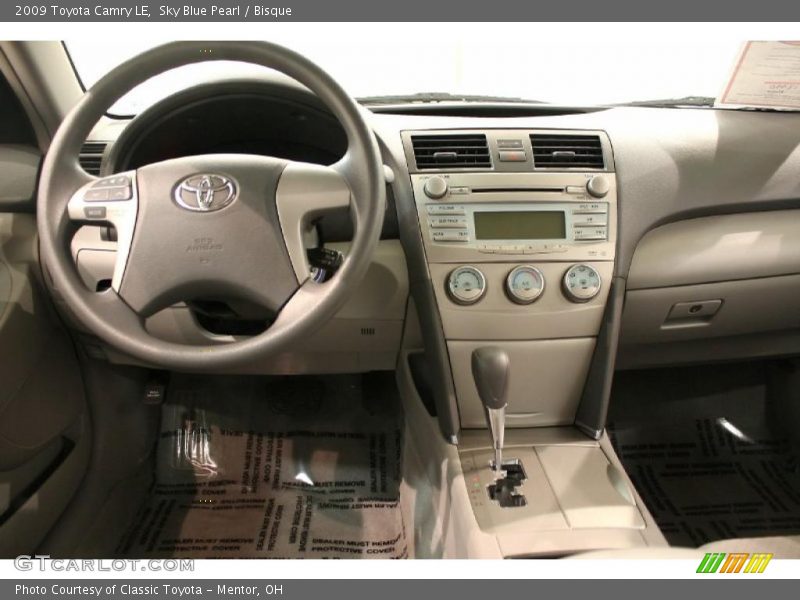 Sky Blue Pearl / Bisque 2009 Toyota Camry LE