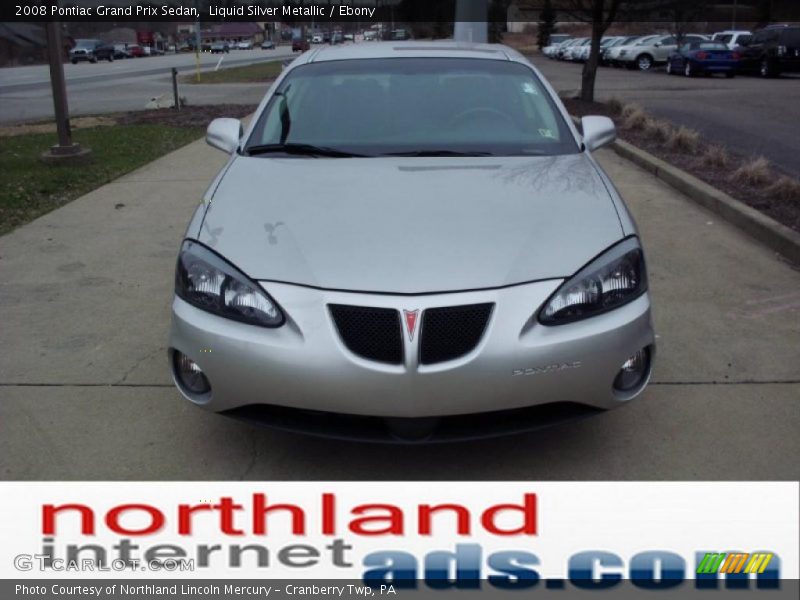 Liquid Silver Metallic / Ebony 2008 Pontiac Grand Prix Sedan