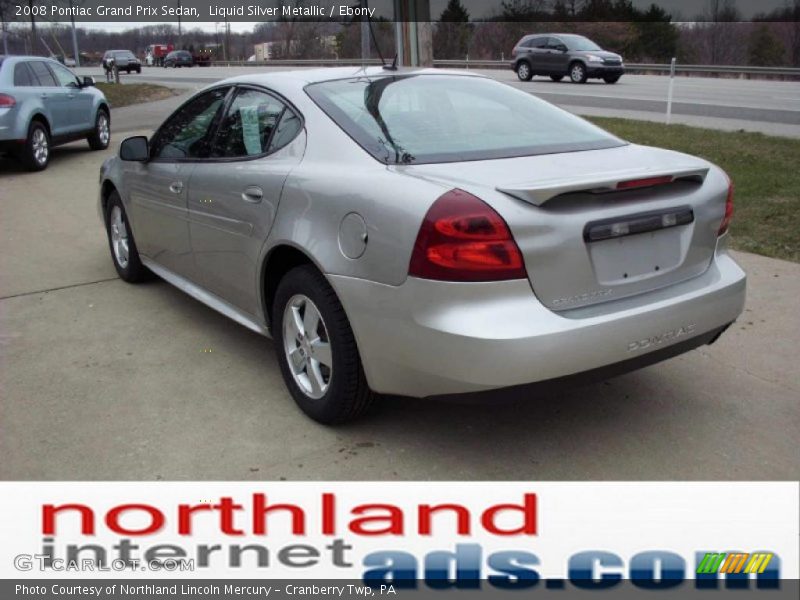 Liquid Silver Metallic / Ebony 2008 Pontiac Grand Prix Sedan