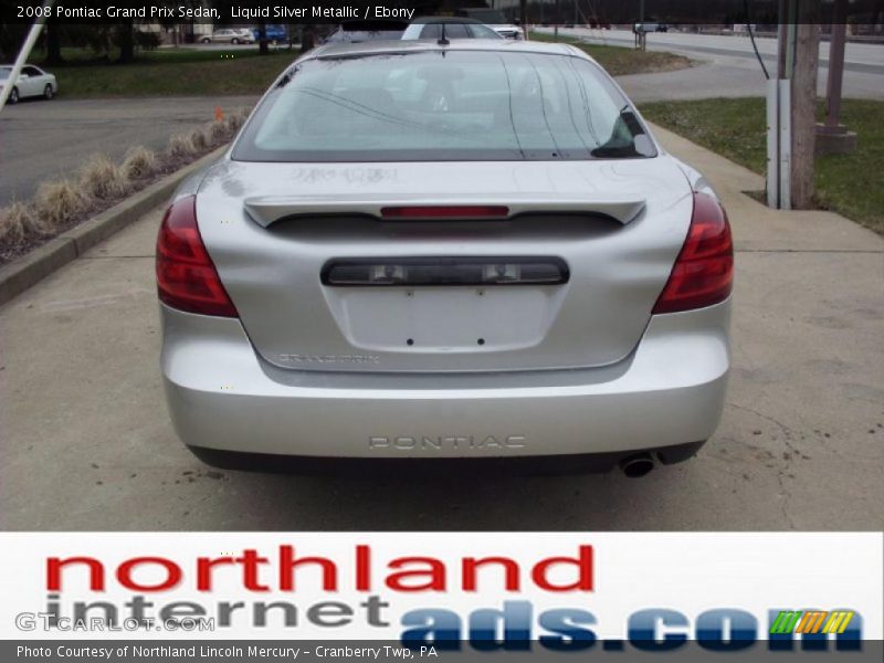 Liquid Silver Metallic / Ebony 2008 Pontiac Grand Prix Sedan