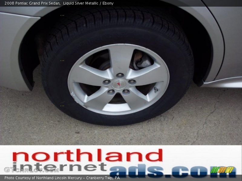 Liquid Silver Metallic / Ebony 2008 Pontiac Grand Prix Sedan