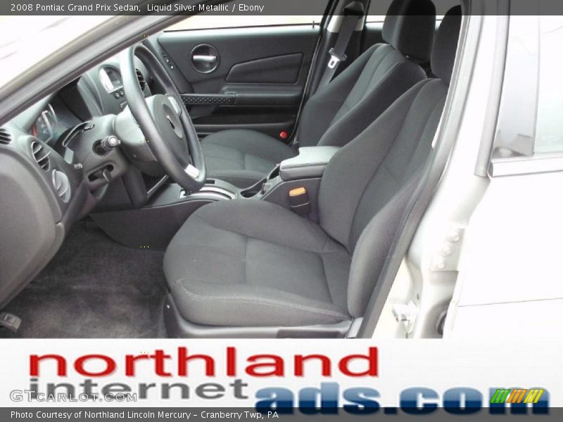 Liquid Silver Metallic / Ebony 2008 Pontiac Grand Prix Sedan