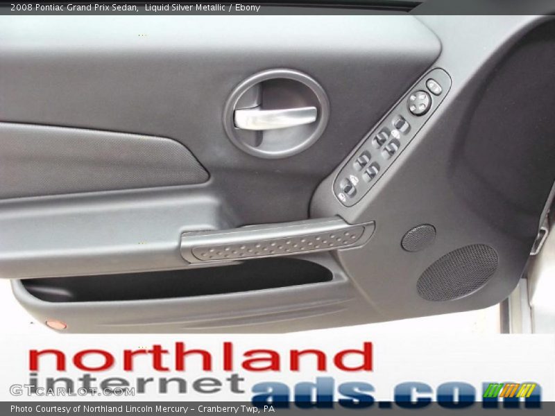 Liquid Silver Metallic / Ebony 2008 Pontiac Grand Prix Sedan