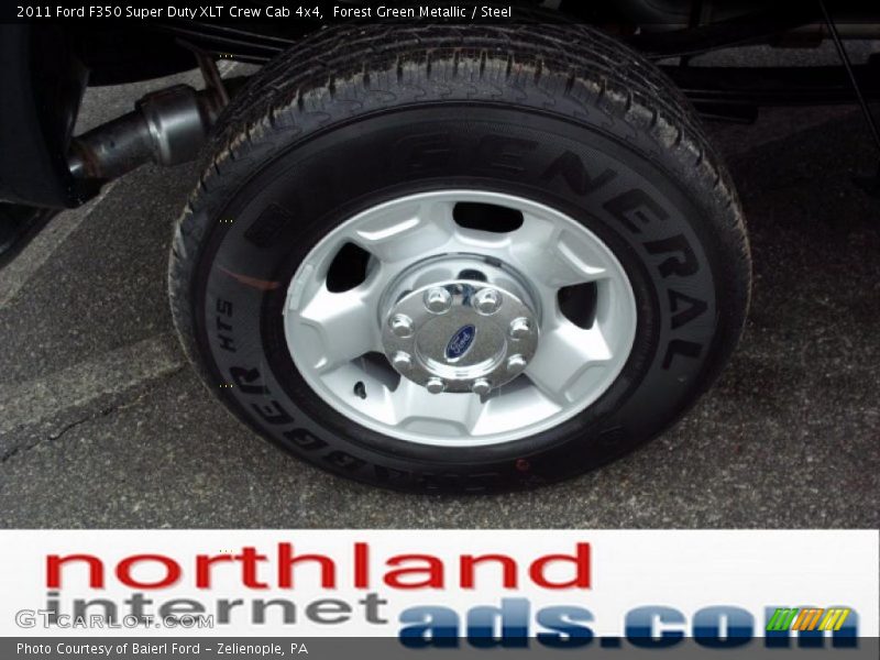 Forest Green Metallic / Steel 2011 Ford F350 Super Duty XLT Crew Cab 4x4