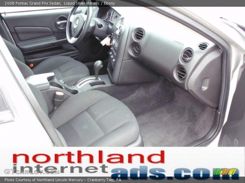 Liquid Silver Metallic / Ebony 2008 Pontiac Grand Prix Sedan