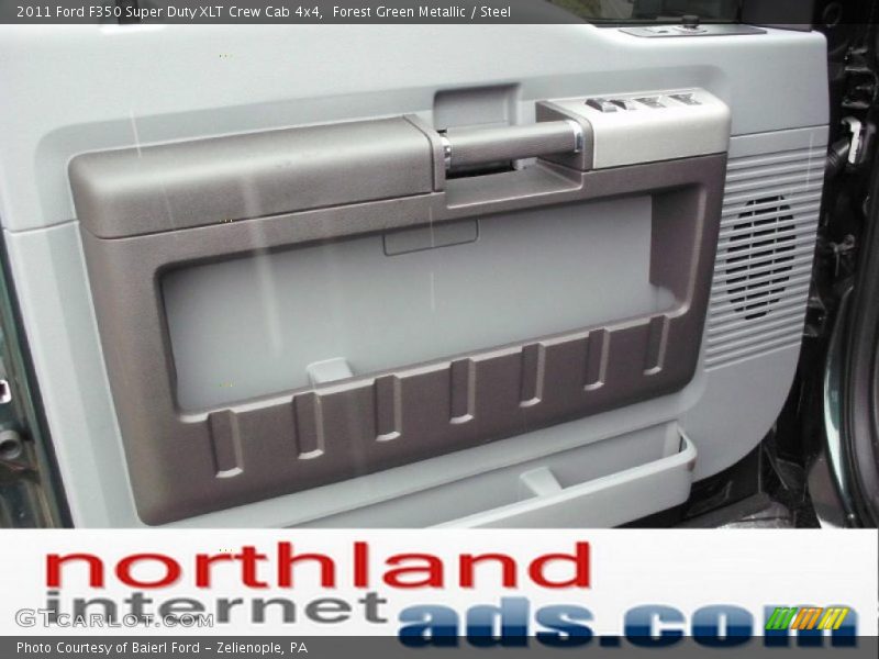 Forest Green Metallic / Steel 2011 Ford F350 Super Duty XLT Crew Cab 4x4