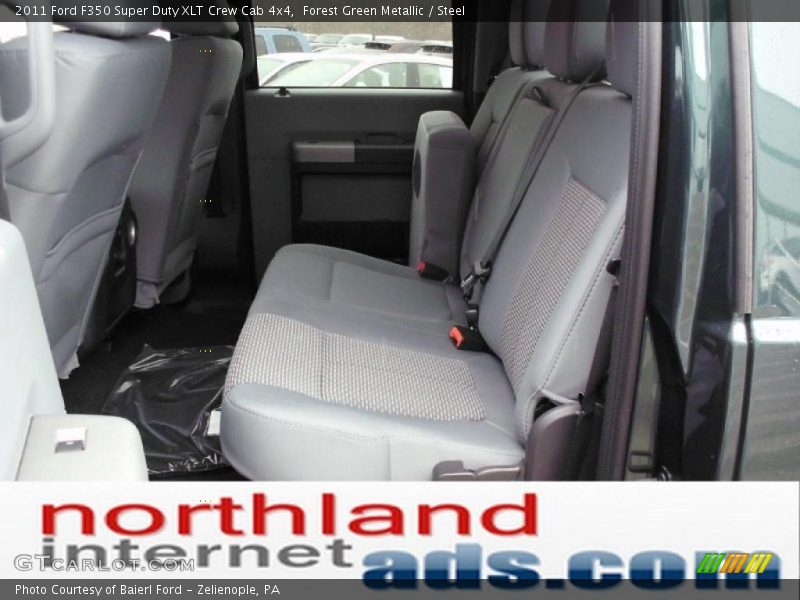 Forest Green Metallic / Steel 2011 Ford F350 Super Duty XLT Crew Cab 4x4