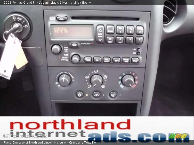 Liquid Silver Metallic / Ebony 2008 Pontiac Grand Prix Sedan