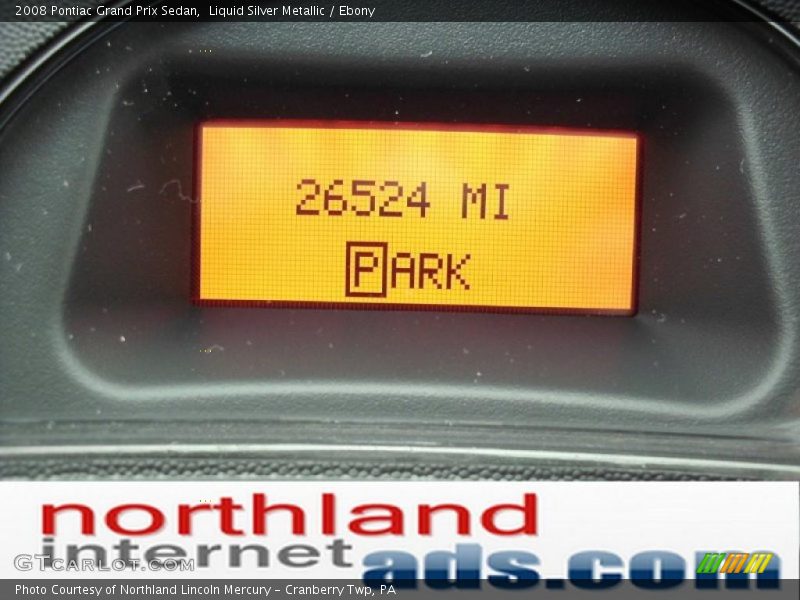 Liquid Silver Metallic / Ebony 2008 Pontiac Grand Prix Sedan