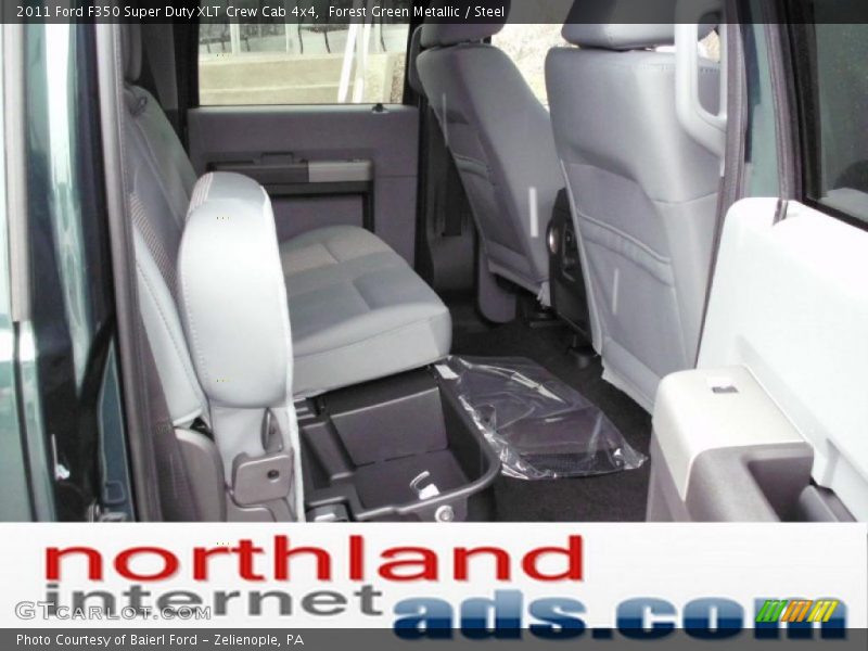 Forest Green Metallic / Steel 2011 Ford F350 Super Duty XLT Crew Cab 4x4