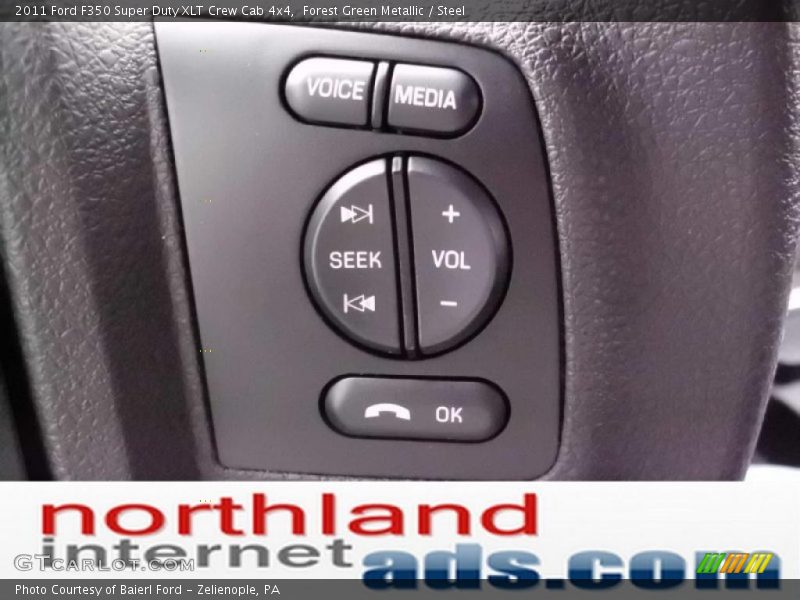Forest Green Metallic / Steel 2011 Ford F350 Super Duty XLT Crew Cab 4x4