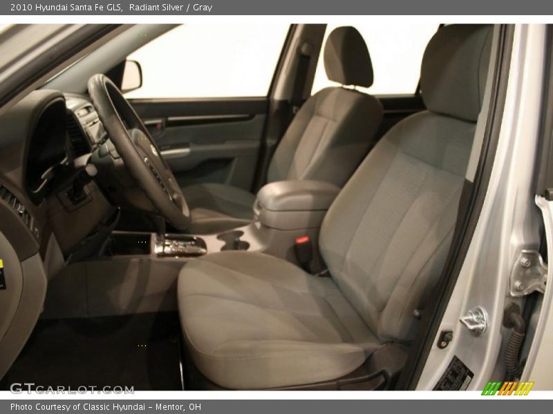 Radiant Silver / Gray 2010 Hyundai Santa Fe GLS