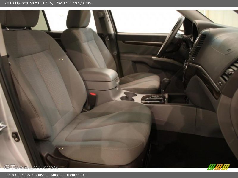 Radiant Silver / Gray 2010 Hyundai Santa Fe GLS