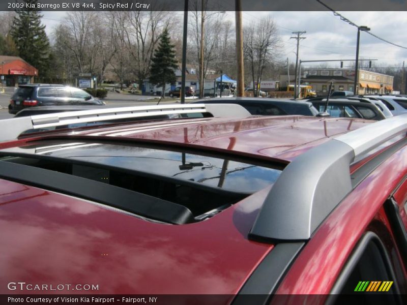 Spicy Red / Gray 2009 Kia Borrego EX V8 4x4