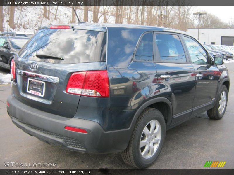 Pacific Blue / Gray 2011 Kia Sorento LX AWD