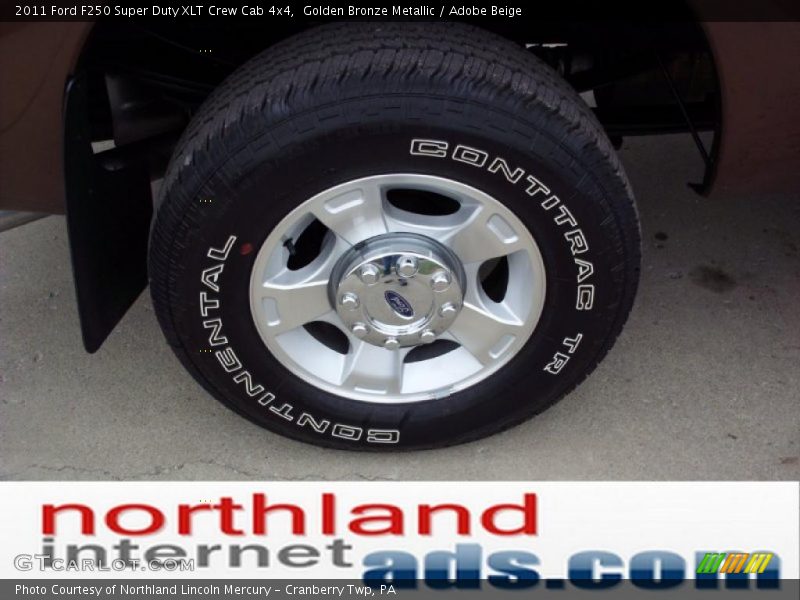 Golden Bronze Metallic / Adobe Beige 2011 Ford F250 Super Duty XLT Crew Cab 4x4