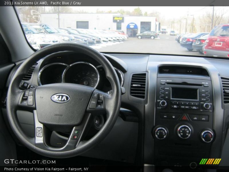 Pacific Blue / Gray 2011 Kia Sorento LX AWD