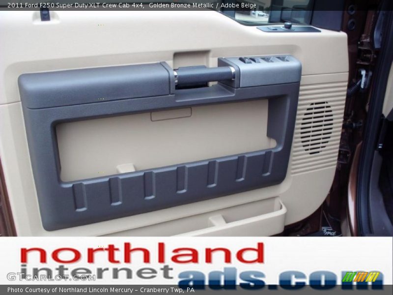 Golden Bronze Metallic / Adobe Beige 2011 Ford F250 Super Duty XLT Crew Cab 4x4