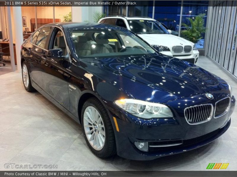 Imperial Blue Metallic / Oyster/Black 2011 BMW 5 Series 535i xDrive Sedan