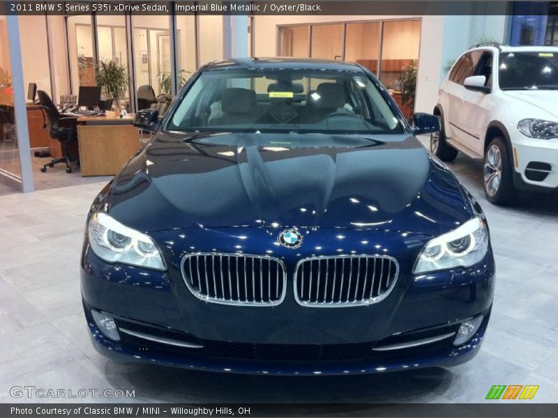 Imperial Blue Metallic / Oyster/Black 2011 BMW 5 Series 535i xDrive Sedan