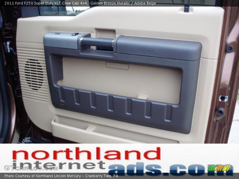 Golden Bronze Metallic / Adobe Beige 2011 Ford F250 Super Duty XLT Crew Cab 4x4