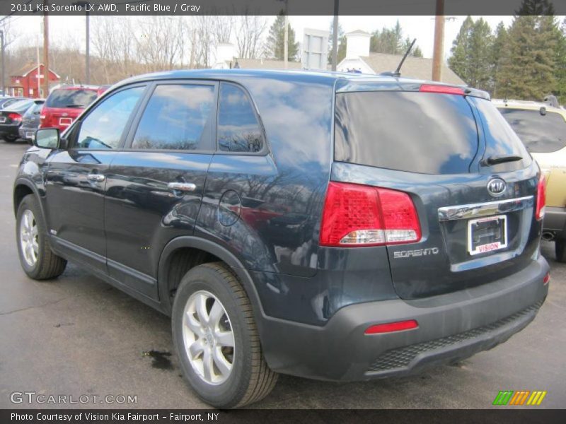 Pacific Blue / Gray 2011 Kia Sorento LX AWD