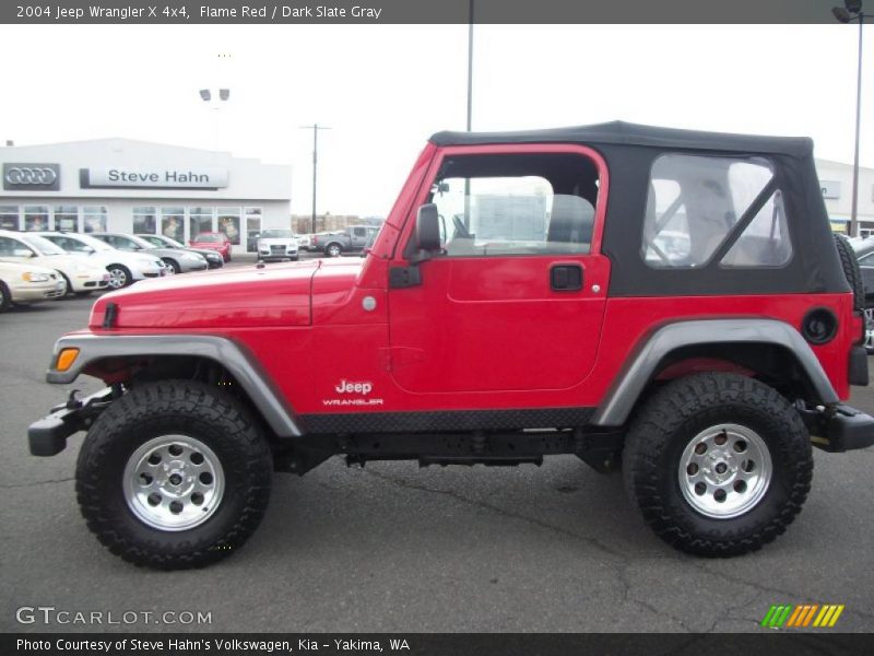 Flame Red / Dark Slate Gray 2004 Jeep Wrangler X 4x4