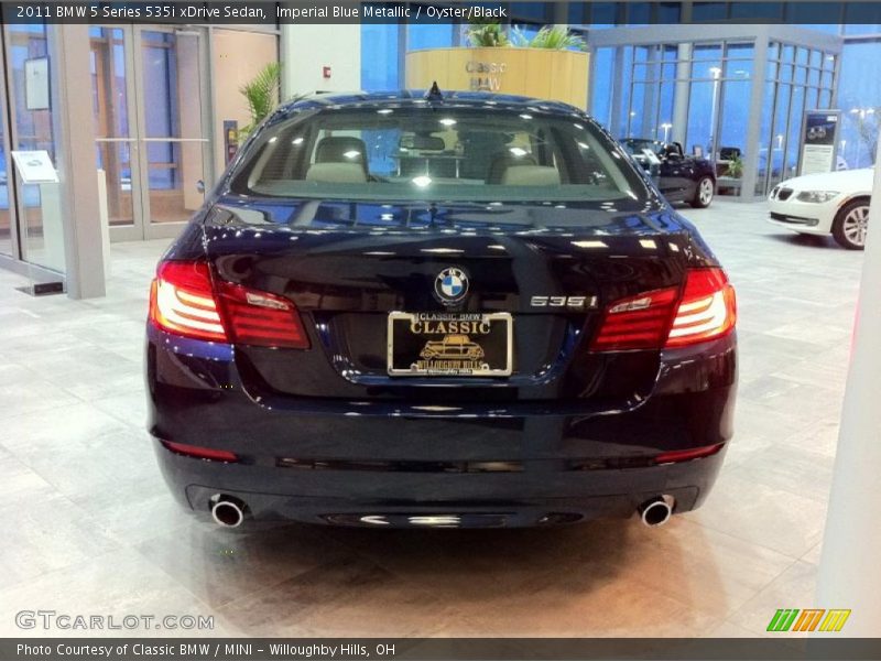 Imperial Blue Metallic / Oyster/Black 2011 BMW 5 Series 535i xDrive Sedan