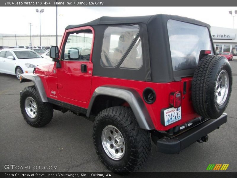 Flame Red / Dark Slate Gray 2004 Jeep Wrangler X 4x4