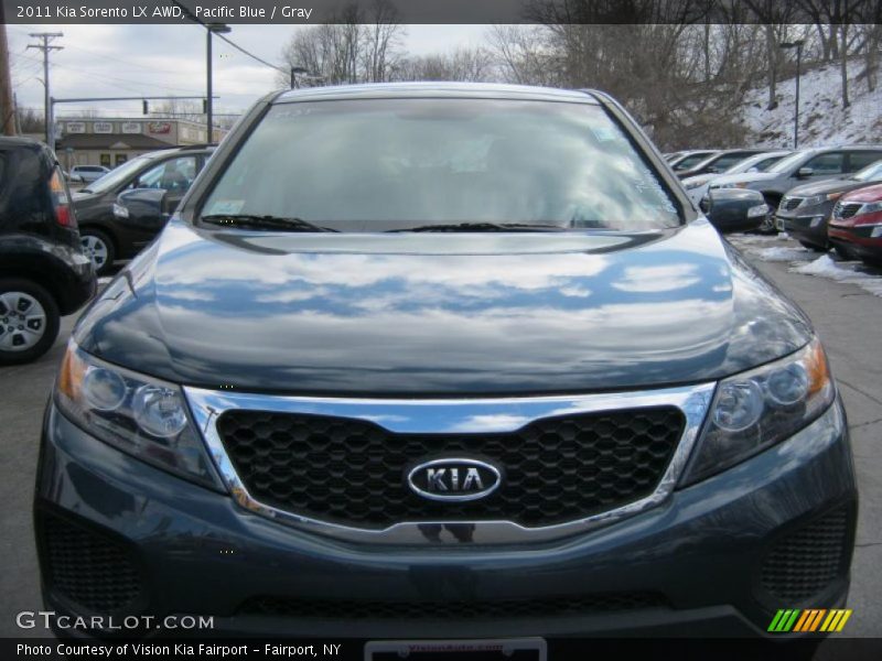 Pacific Blue / Gray 2011 Kia Sorento LX AWD