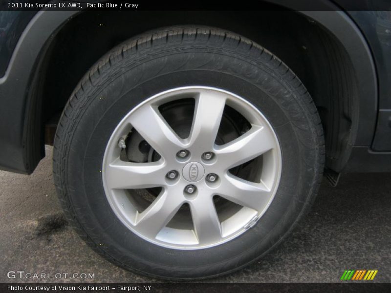 Pacific Blue / Gray 2011 Kia Sorento LX AWD