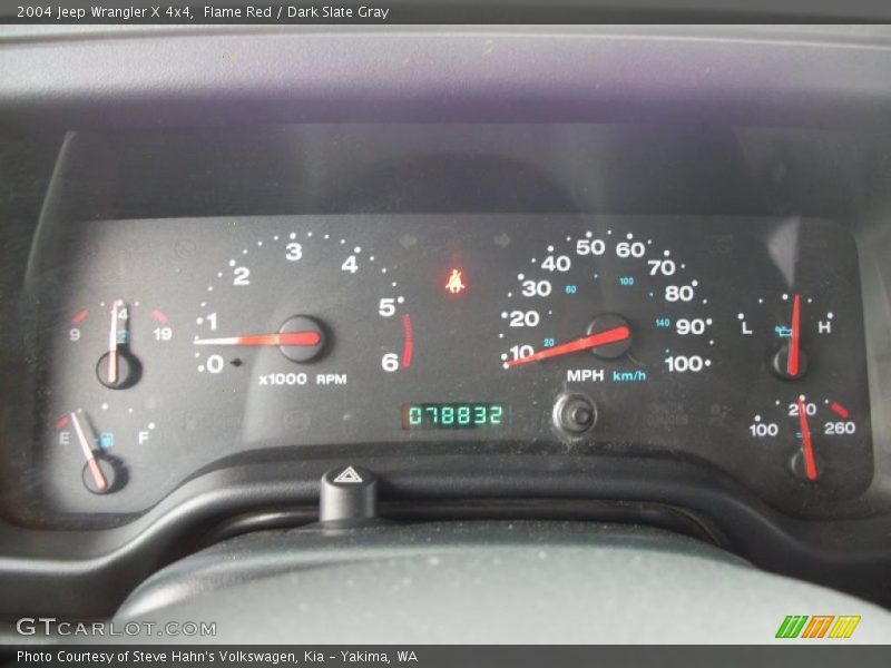 Flame Red / Dark Slate Gray 2004 Jeep Wrangler X 4x4