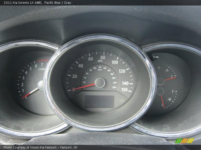 Pacific Blue / Gray 2011 Kia Sorento LX AWD