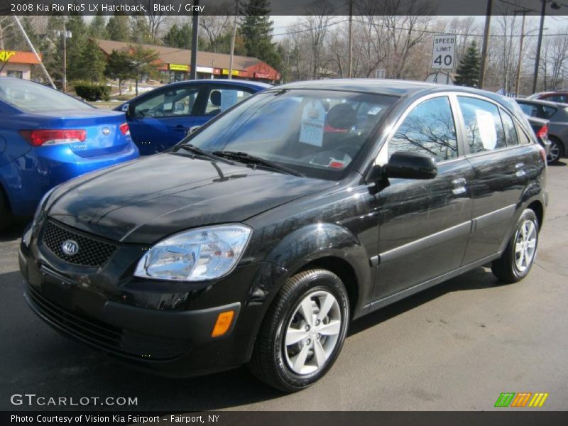 Black / Gray 2008 Kia Rio Rio5 LX Hatchback