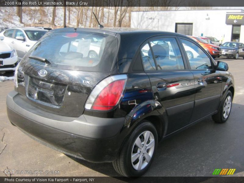 Black / Gray 2008 Kia Rio Rio5 LX Hatchback