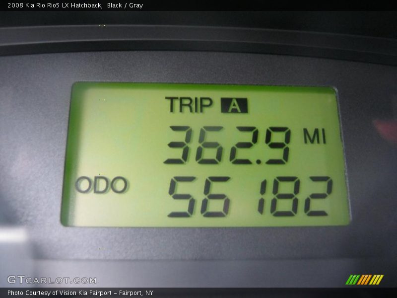 Black / Gray 2008 Kia Rio Rio5 LX Hatchback