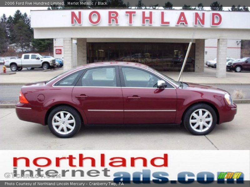 Merlot Metallic / Black 2006 Ford Five Hundred Limited