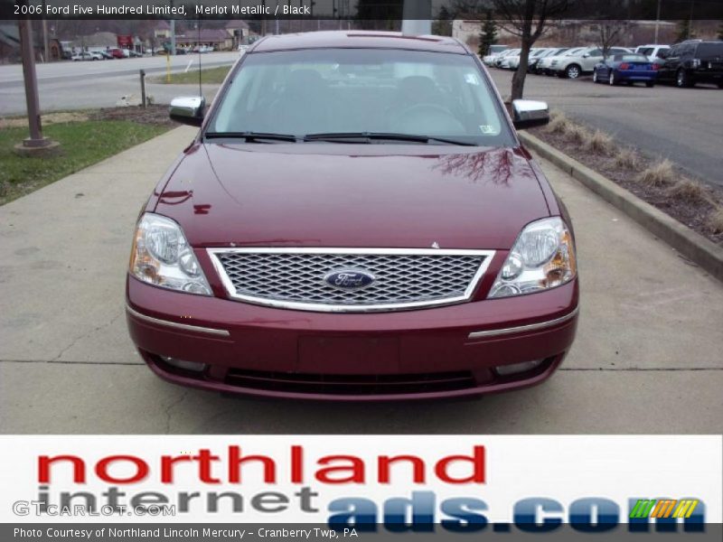 Merlot Metallic / Black 2006 Ford Five Hundred Limited