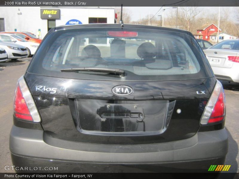 Black / Gray 2008 Kia Rio Rio5 LX Hatchback