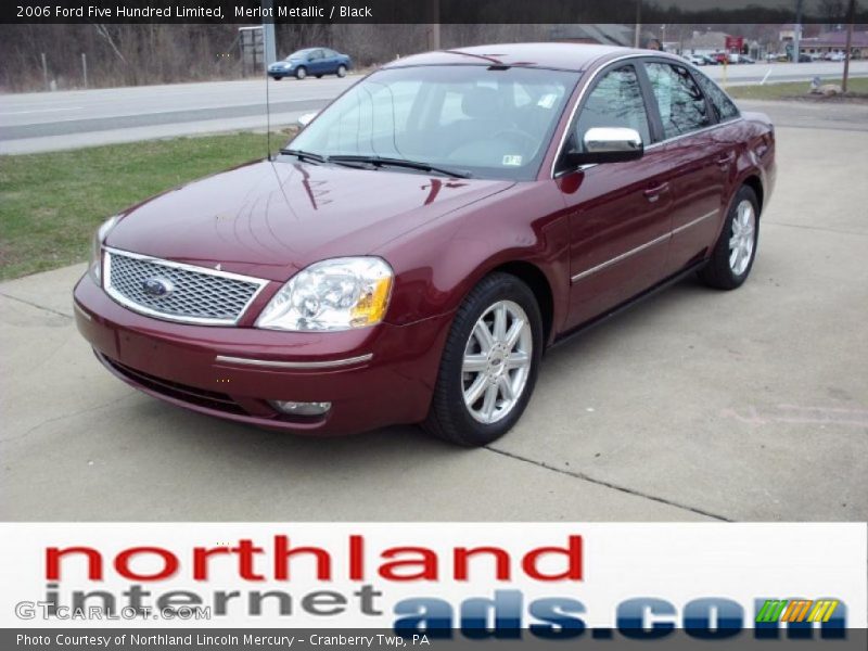 Merlot Metallic / Black 2006 Ford Five Hundred Limited
