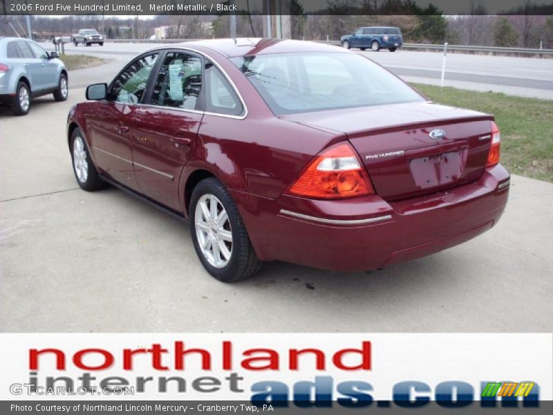 Merlot Metallic / Black 2006 Ford Five Hundred Limited
