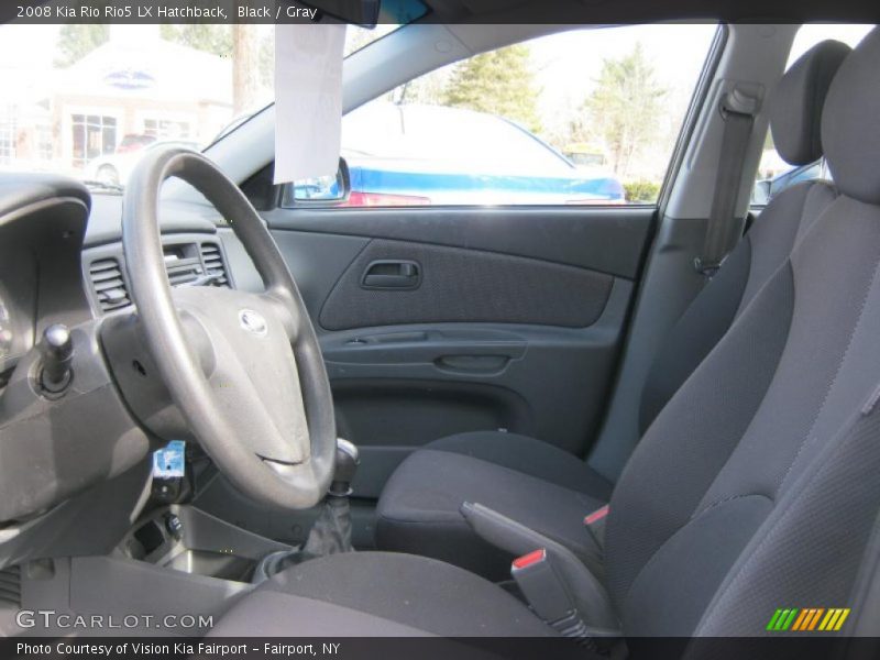  2008 Rio Rio5 LX Hatchback Gray Interior