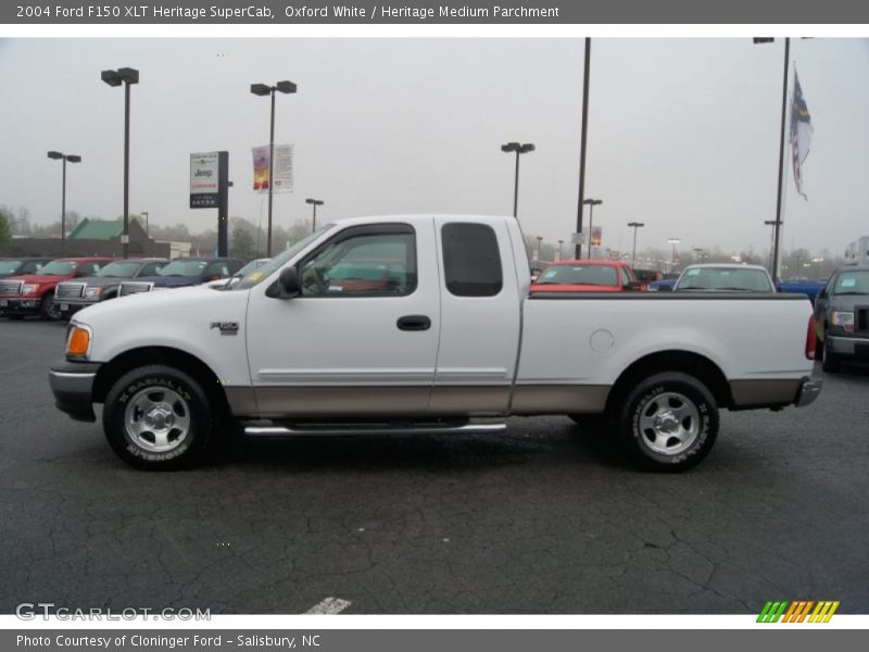 Oxford White / Heritage Medium Parchment 2004 Ford F150 XLT Heritage SuperCab