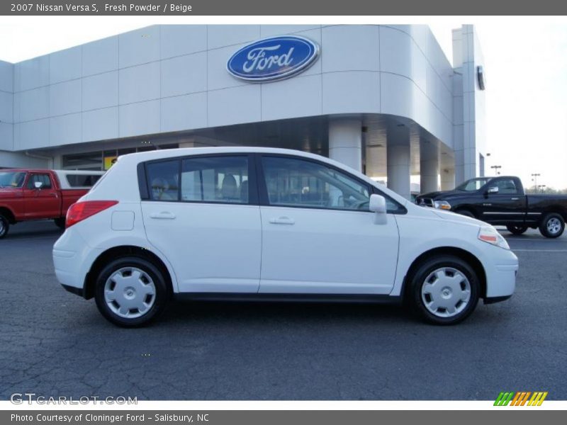 Fresh Powder / Beige 2007 Nissan Versa S