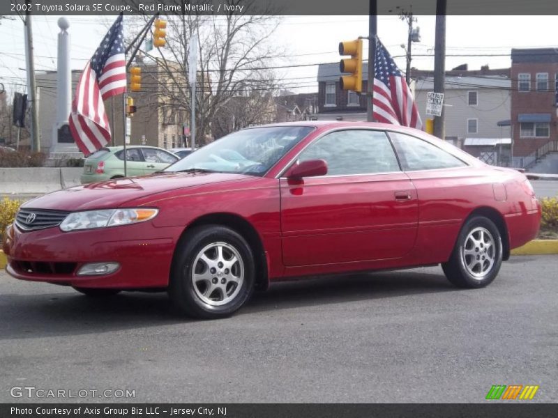Red Flame Metallic / Ivory 2002 Toyota Solara SE Coupe