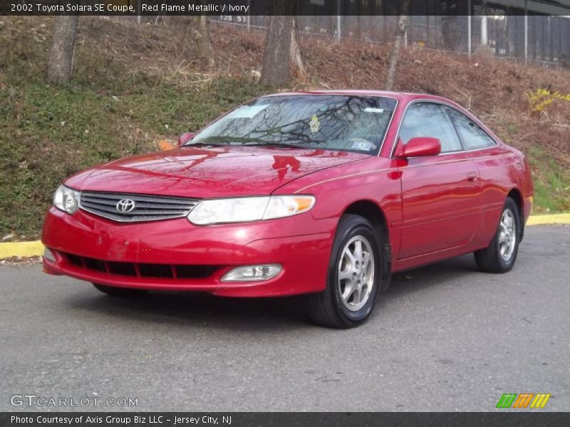 Red Flame Metallic / Ivory 2002 Toyota Solara SE Coupe