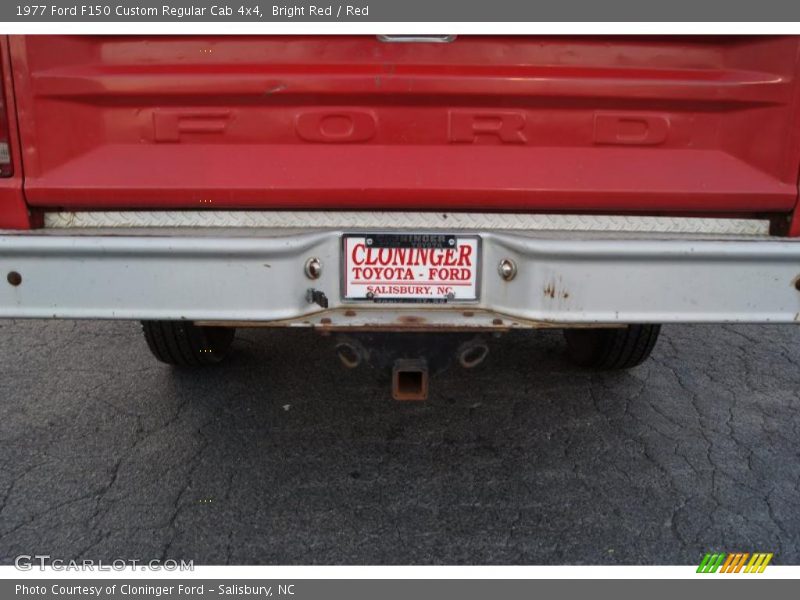 Bright Red / Red 1977 Ford F150 Custom Regular Cab 4x4